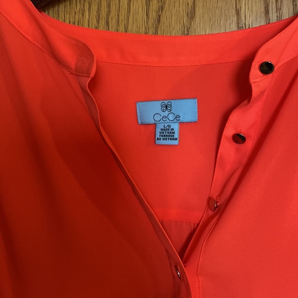 CeCe size large coral blouse - Picture 2 of 4